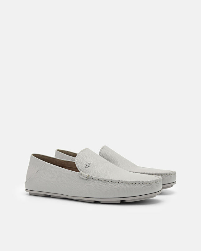 Leather Loafers - Grey