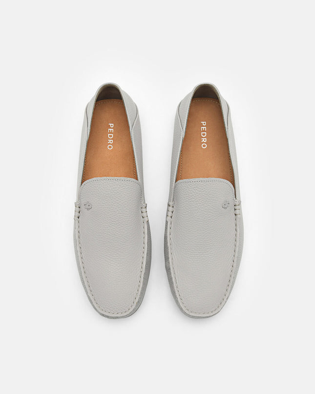 Leather Loafers - Grey