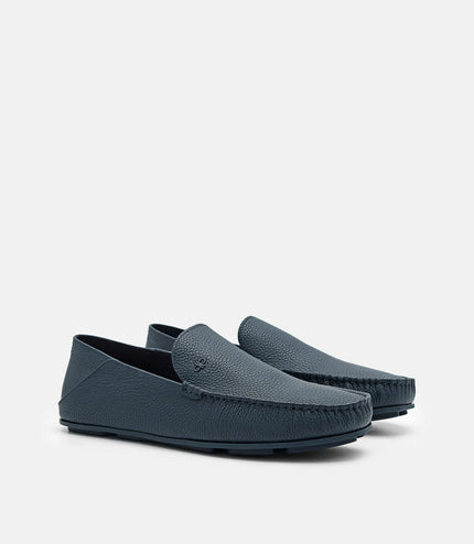 Leather Loafers - Navy