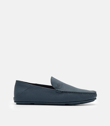 Leather Loafers - Navy