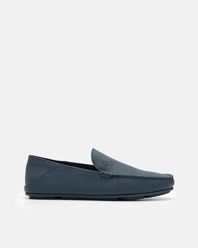 Leather Loafers - Navy
