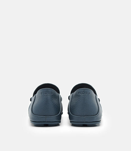 Leather Loafers - Navy