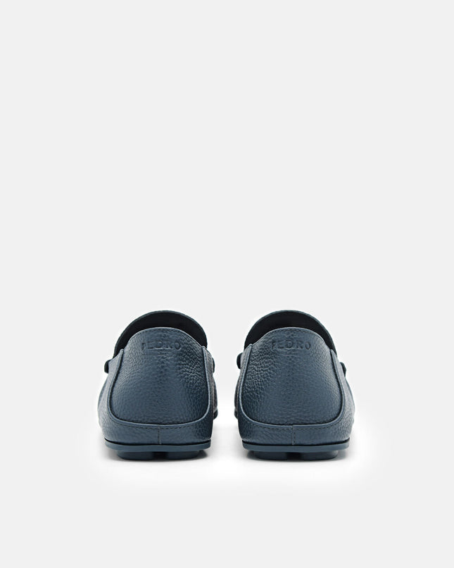 Leather Loafers - Navy