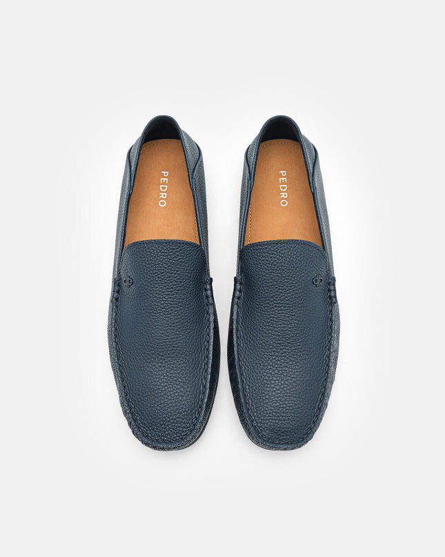 Leather Loafers - Navy