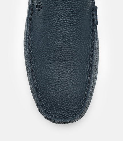 Leather Loafers - Navy