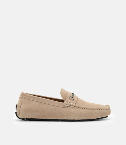 Alistair Suede Driving Shoes - Taupe
