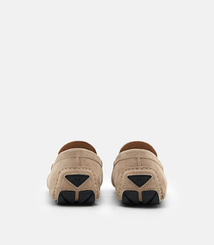 Alistair Suede Driving Shoes - Taupe