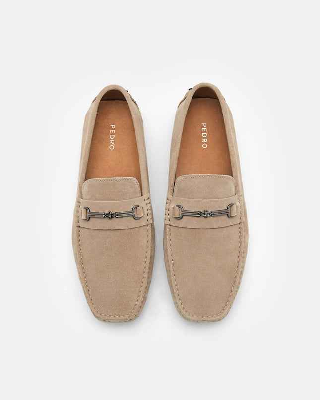 Alistair Suede Driving Shoes - Taupe
