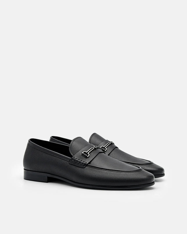 Alistair Leather Loafers - Black