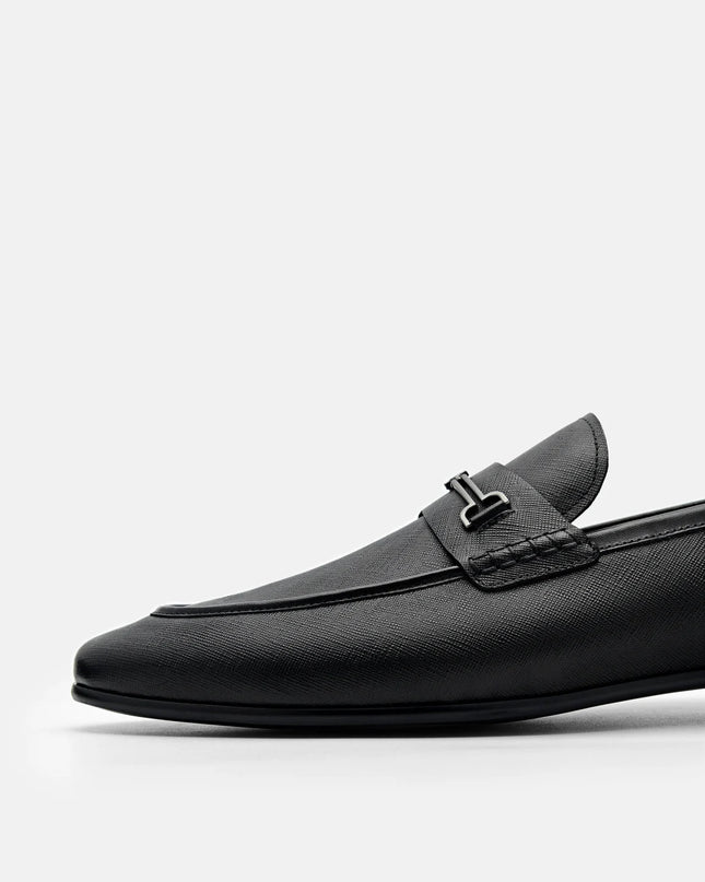 Alistair Leather Loafers - Black