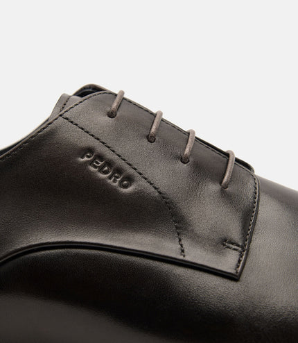 Leather Derby Shoes - Dark Brown
