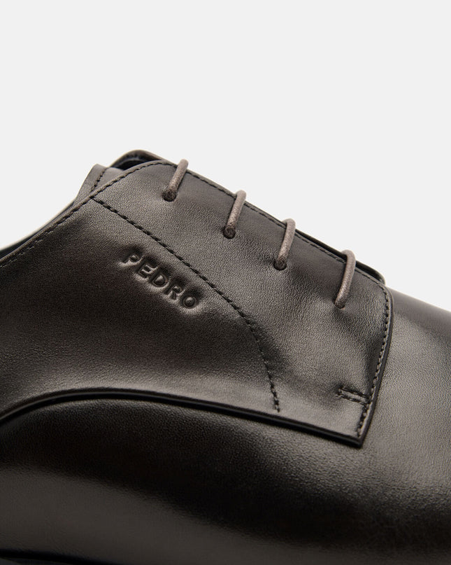 Leather Derby Shoes - Dark Brown