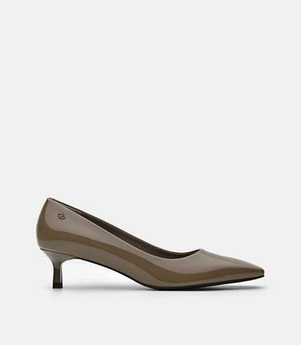 PEDRO Studio Patent Leather Pumps - Taupe