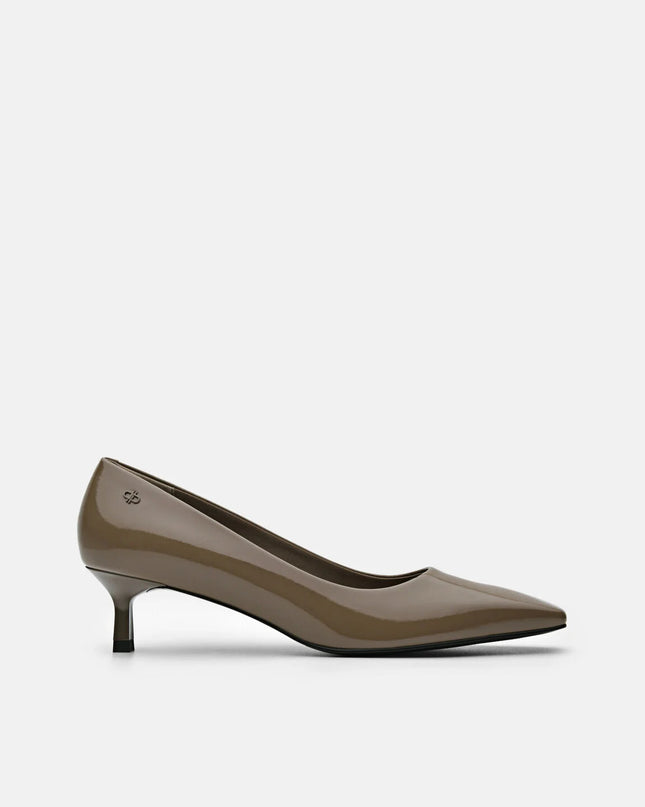 PEDRO Studio Patent Leather Pumps - Taupe
