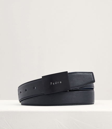 Reversible Leather Tang Belt