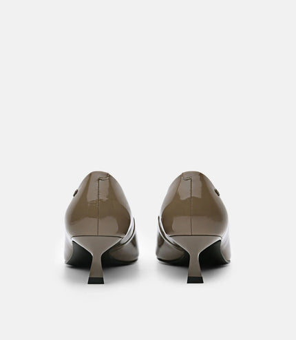 PEDRO Studio Patent Leather Pumps - Taupe