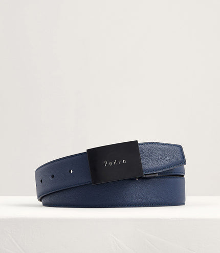 Reversible Leather Tang Belt