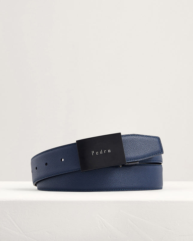 Reversible Leather Tang Belt
