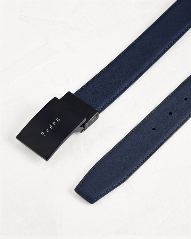 Reversible Leather Tang Belt