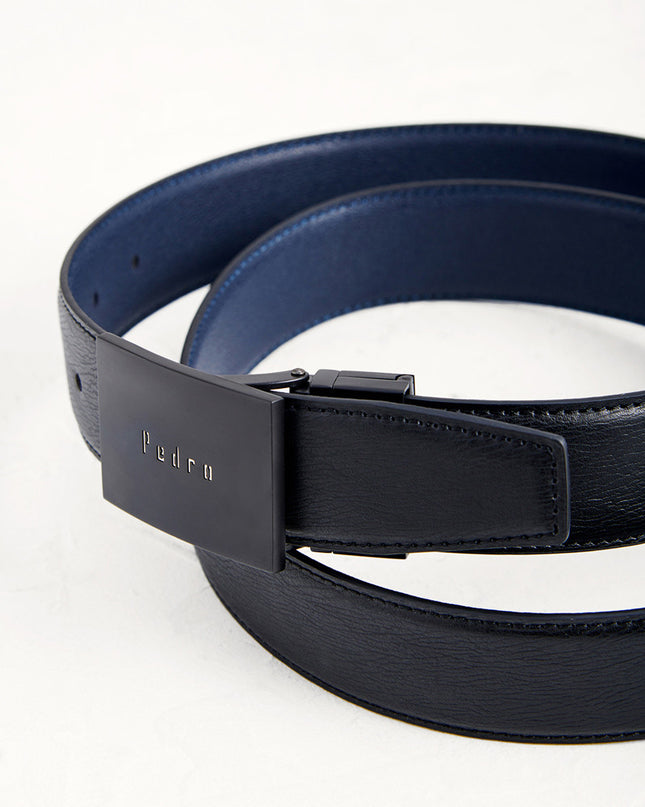 Reversible Leather Tang Belt