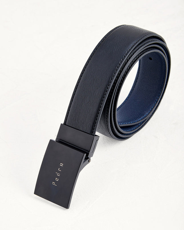 Reversible Leather Tang Belt