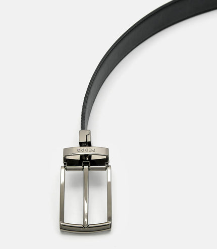 Reversible Leather Pin Belt