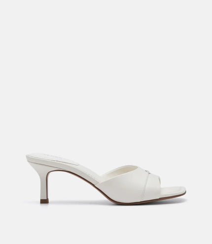 Wide-Band Heel Sandals - Chalk