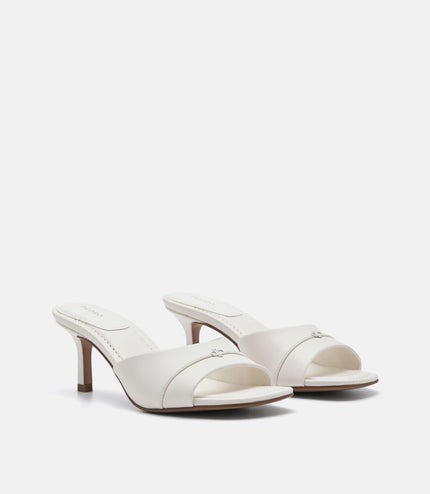 Wide-Band Heel Sandals - Chalk