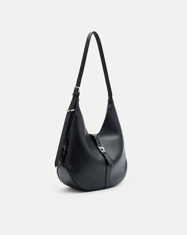 PEDRO Icon Leather Hobo Bag - Black
