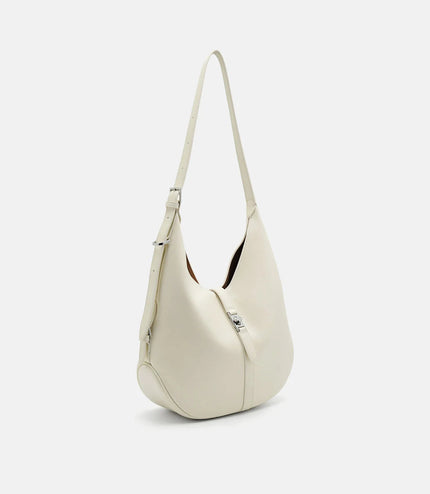 PEDRO Icon Leather Hobo Bag - Chalk