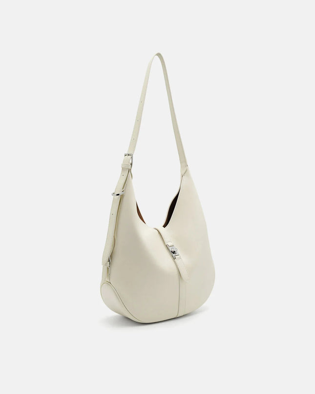 PEDRO Icon Leather Hobo Bag - Chalk