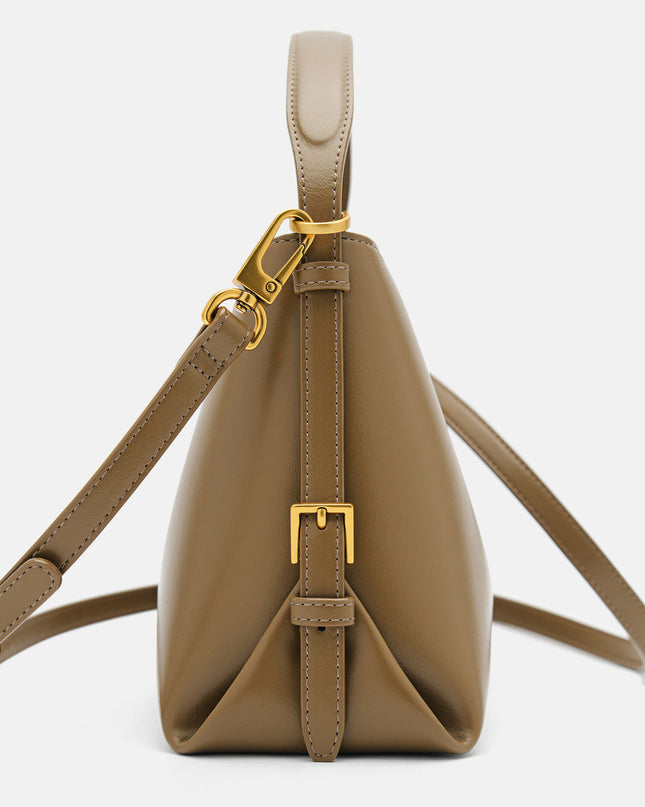 Wrinkled Handbag - Olive