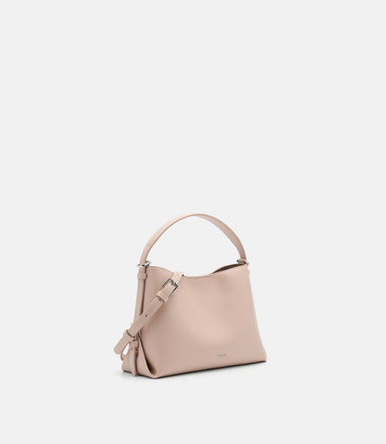 Wrinkled Handbag - Nude