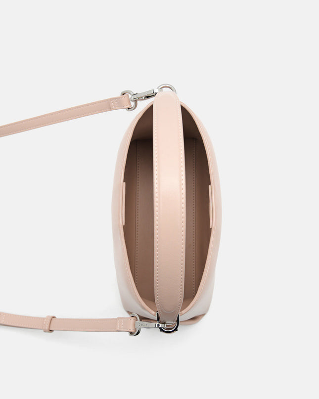 Wrinkled Handbag - Nude