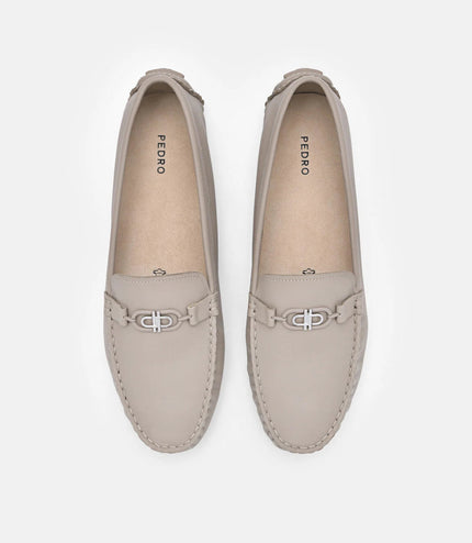 PEDRO Icon Leather Driving Shoes - Nude