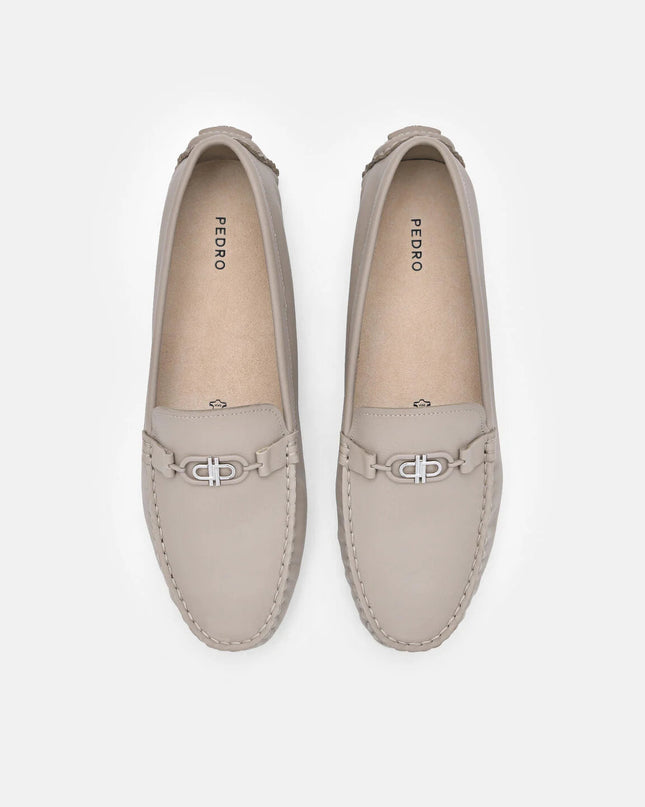 PEDRO Icon Leather Driving Shoes - Nude