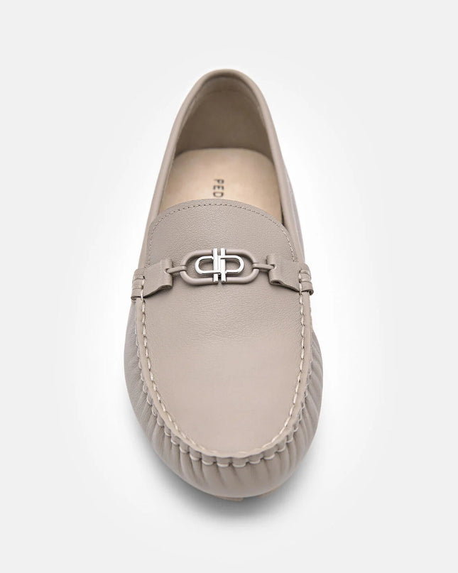PEDRO Icon Leather Driving Shoes - Nude