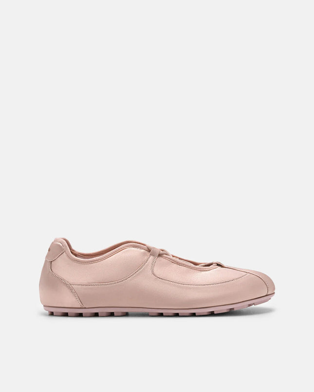 Eclipse Satin Sneakers - Nude