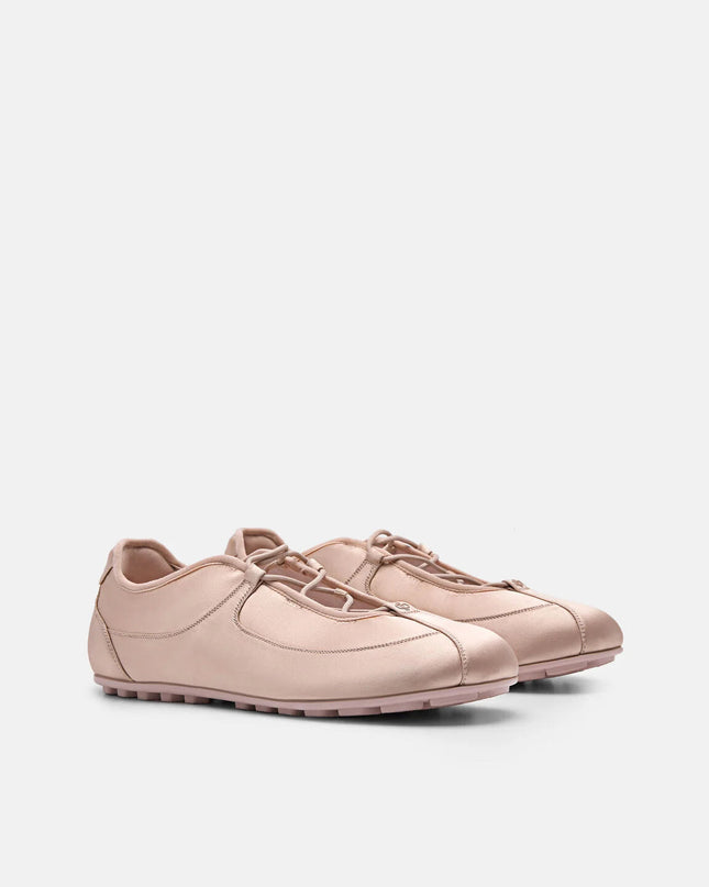 Eclipse Satin Sneakers - Nude