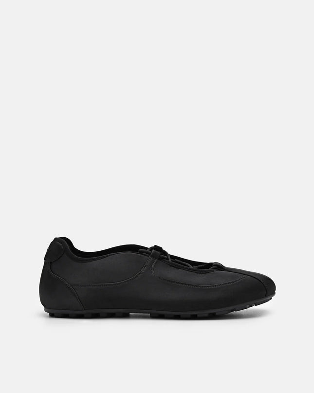 Eclipse Satin Sneakers - Black