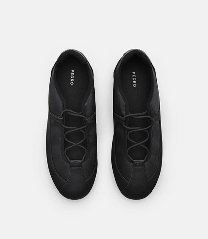 Eclipse Satin Sneakers - Black