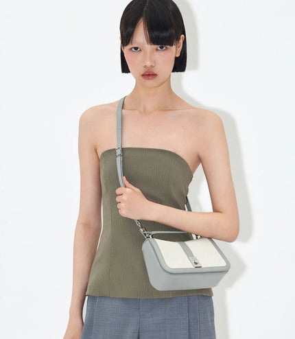 PEDRO Studio Farida Leather Handbag - Grey