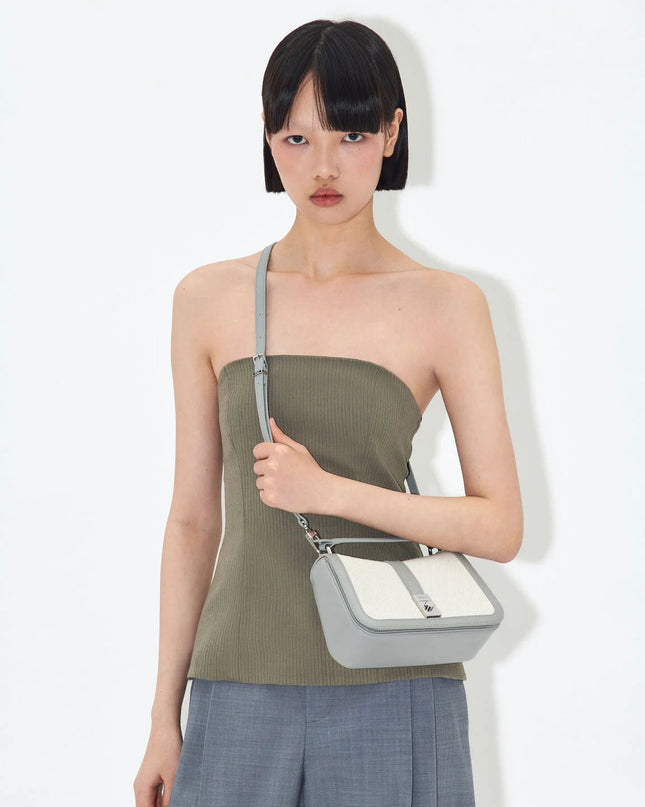 PEDRO Studio Farida Leather Handbag - Grey
