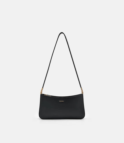 Jatte Leather Crossbody Pouch - Black
