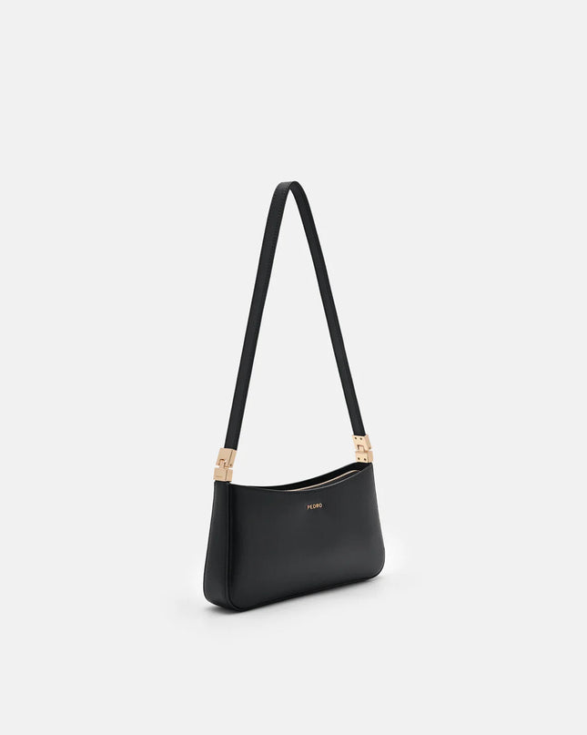 Jatte Leather Crossbody Pouch - Black