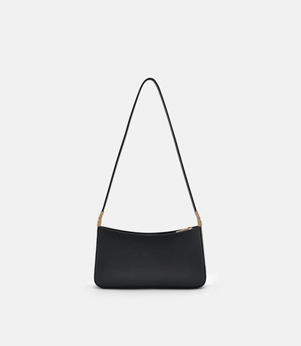 Jatte Leather Crossbody Pouch - Black