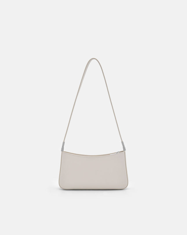 Jatte Leather Crossbody Pouch - Chalk