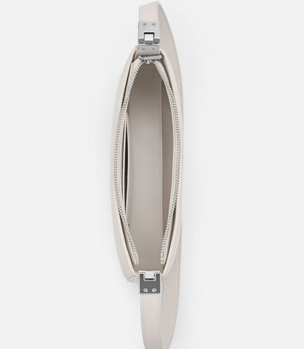 Jatte Leather Crossbody Pouch - Chalk