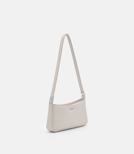 Jatte Leather Crossbody Pouch - Chalk