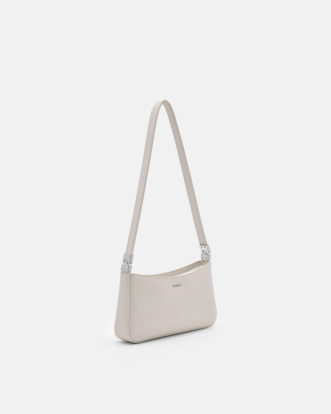 Jatte Leather Crossbody Pouch - Chalk